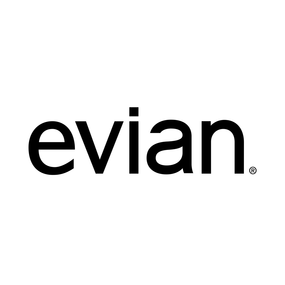 evian logo transparent