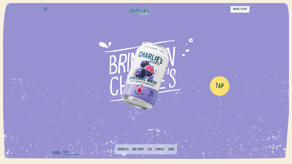 Charlies Organics website